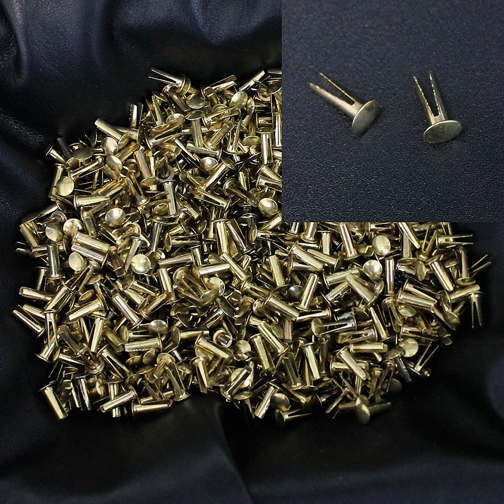1000 pcs Brass 3/8" Inch Butterfly Split Rivets #Z038BTFLYG
