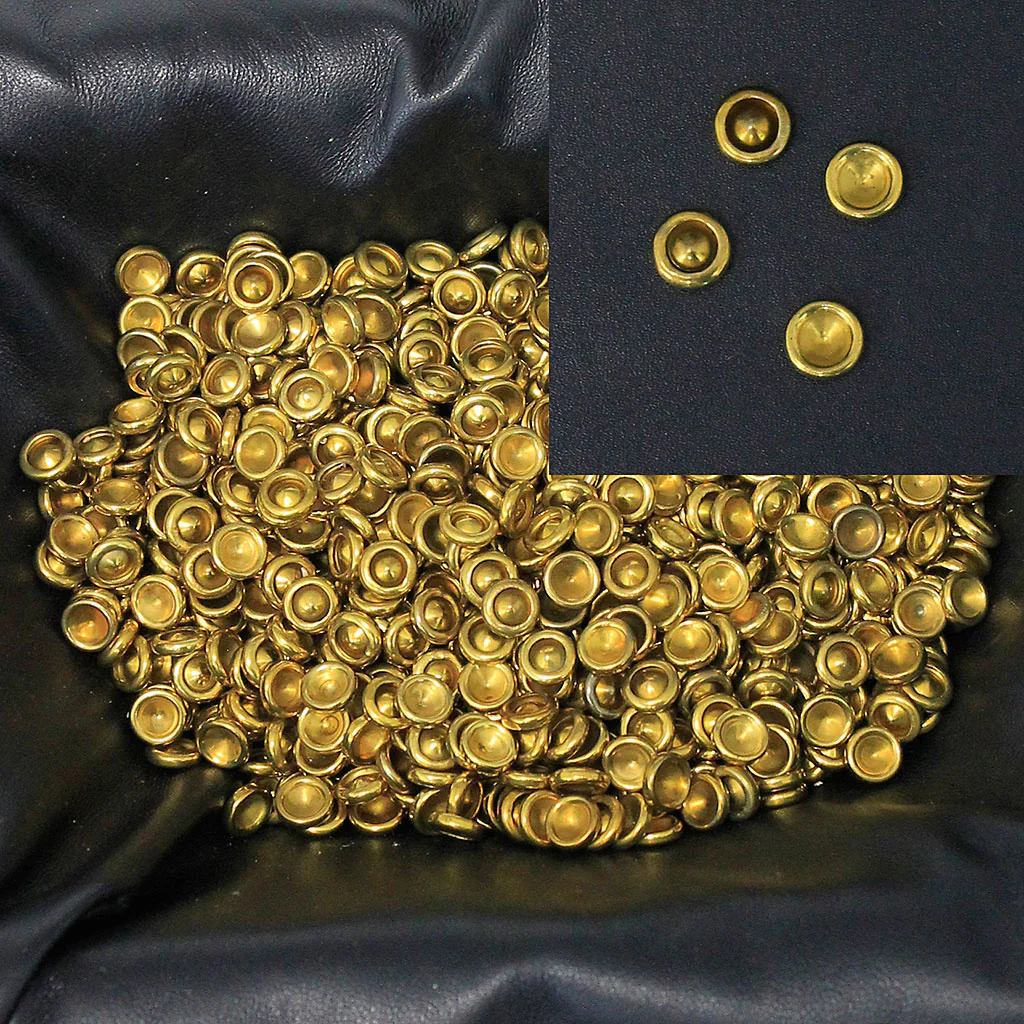 1000 pcs Brass Decorative Rivet Caps #Z5355BRG