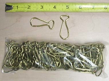 200 pcs 2 inch Gold Metal Sturdy Hooks #ZHOOK0753G - Image 2