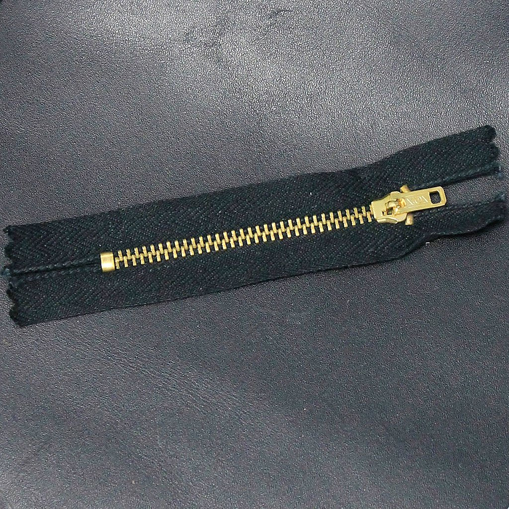 3" Jeans Zipper KGK #3 Brass Metal Closed End Black - 200 pc Bulk #ZZIP9413BRK - Image 3