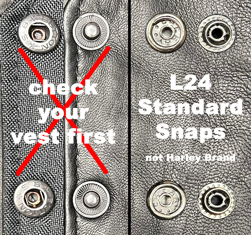 2.5'' Crystal & Leather Vest Extenders (set of 4) #VC14100SCK - Image 3
