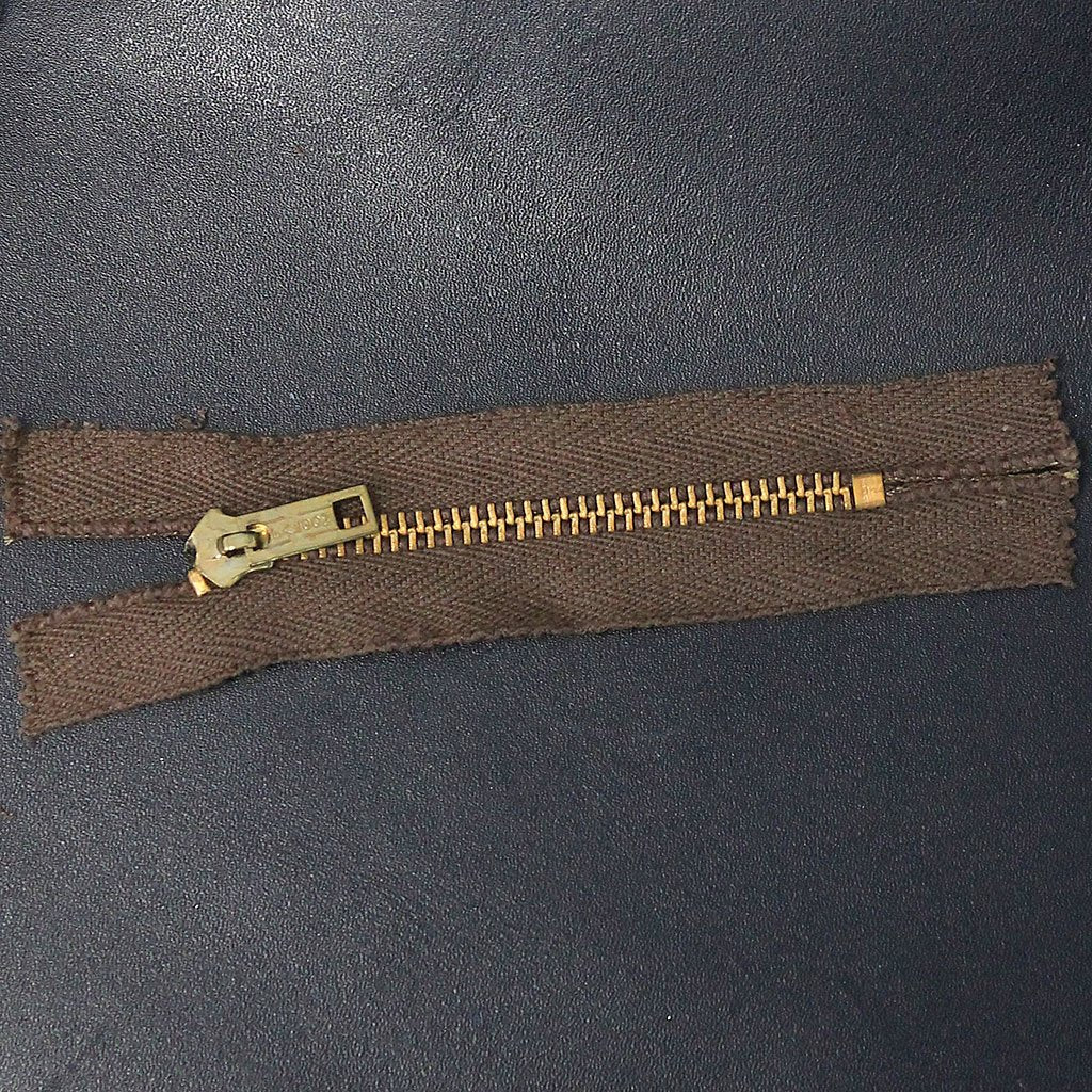 3" Jeans Zipper KGK #3 Brass Metal Closed End BROWN - 200 pc Bulk #ZZIP9413BRN - Image 3
