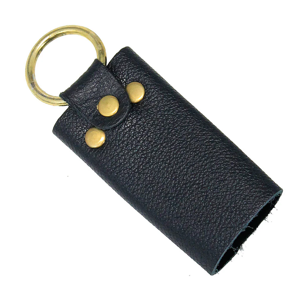 4 Key Leather Key Case with Finger Ring #AC22040GR - Image 2