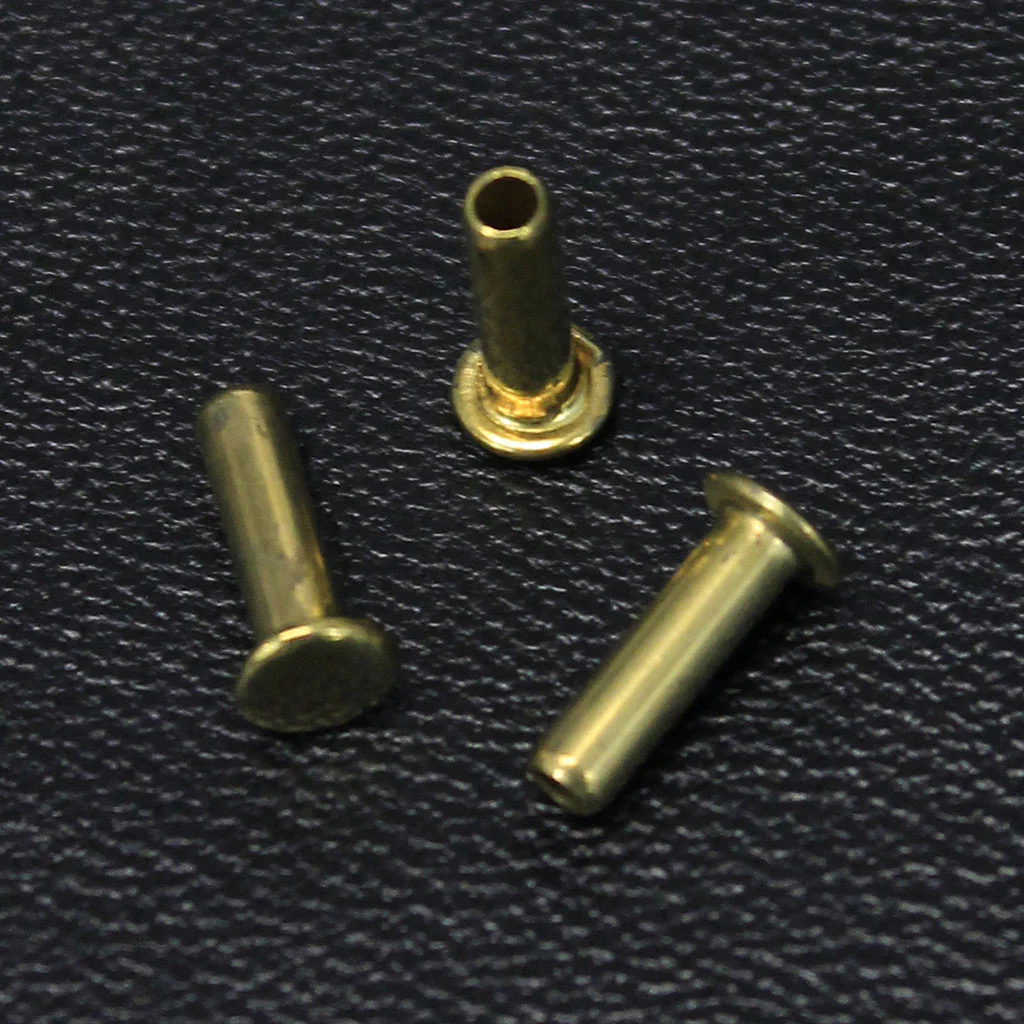 500 pcs 5/16'' x 1/2'' Brass Colored Tubular Rivets #Z5443PBR - Image 2
