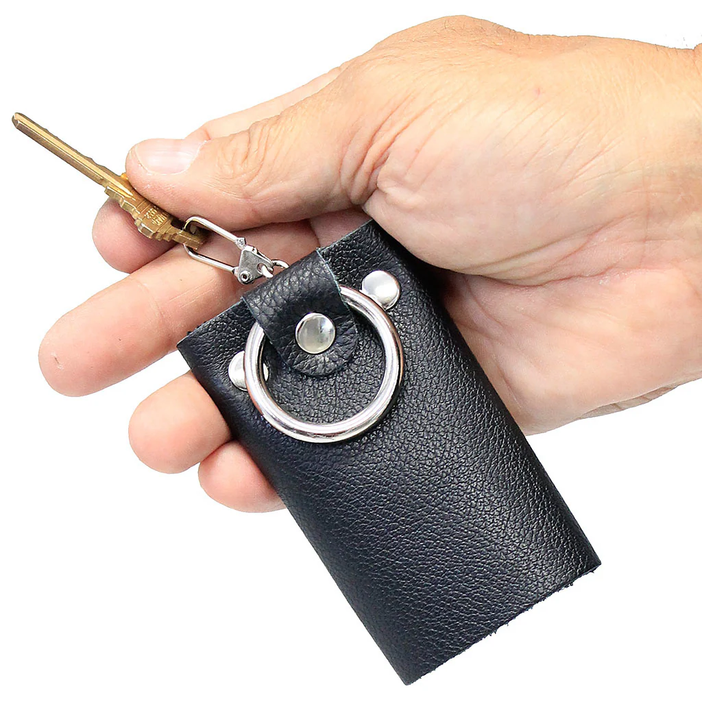 6 Key Leather Key Case with Finger Ring #AC22041SR - Image 4