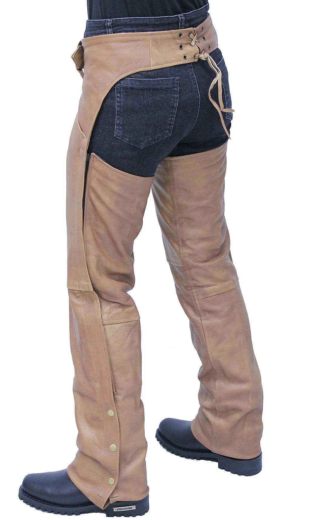 Arizona Brown Leather Pocket Chaps in Lambskin #CA71741PN - Image 3