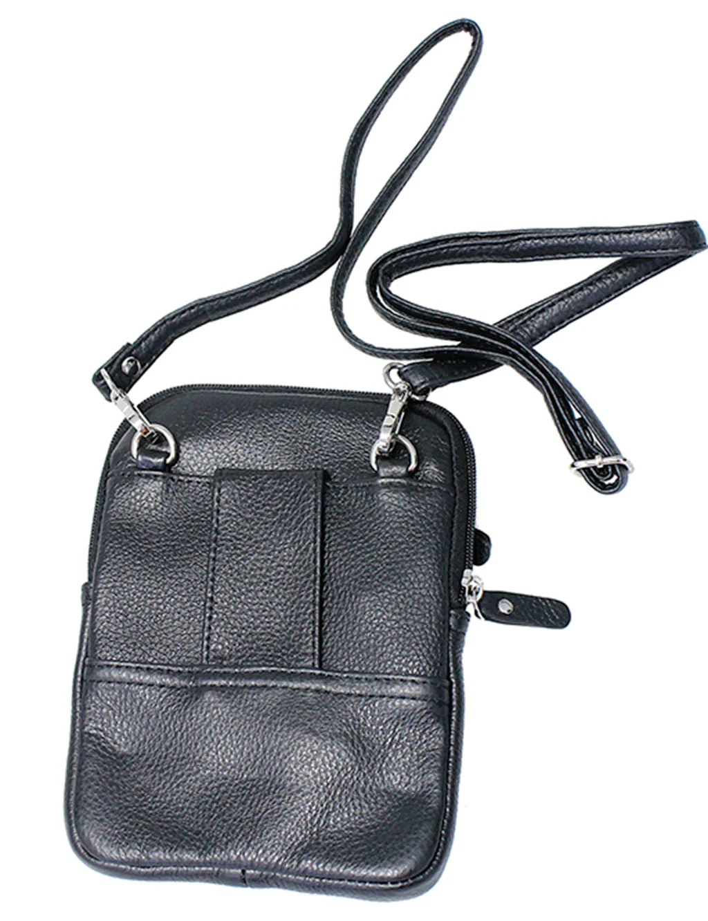 Black Cross Body Belt Pouch #P0180K - Image 4