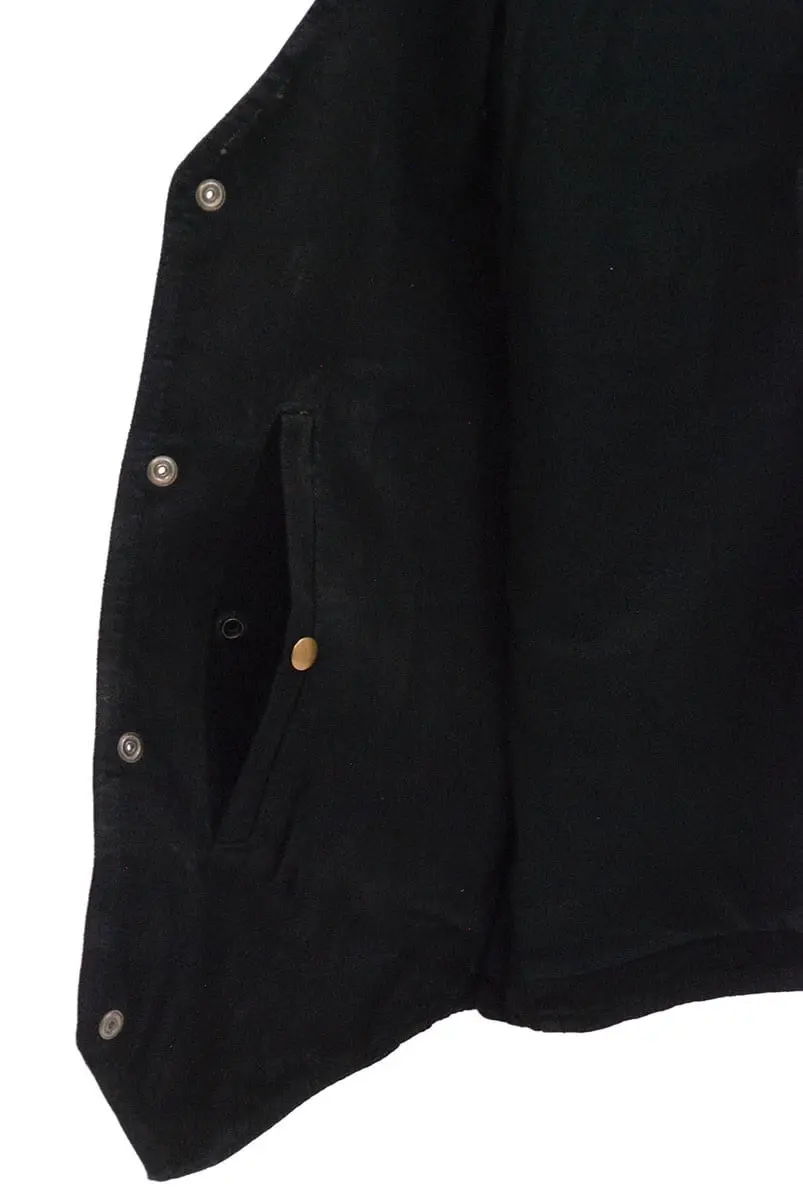 Black Denim Vest w/Large Inside Pockets #VMC42700K - Image 5
