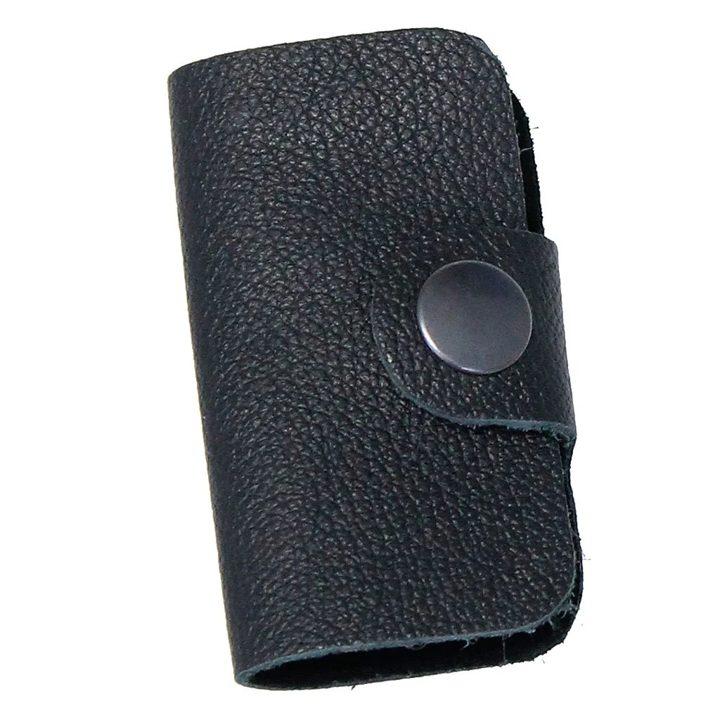 Black Leather Key Case w/snap #AC2201K - Image 3