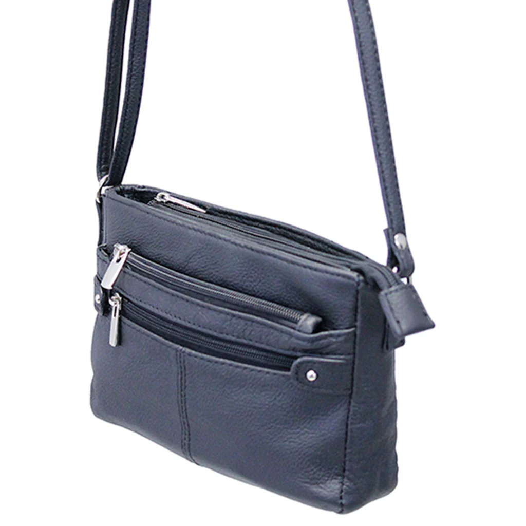 Black Long Lasting Leather Mini Purse #P0070K - Image 2