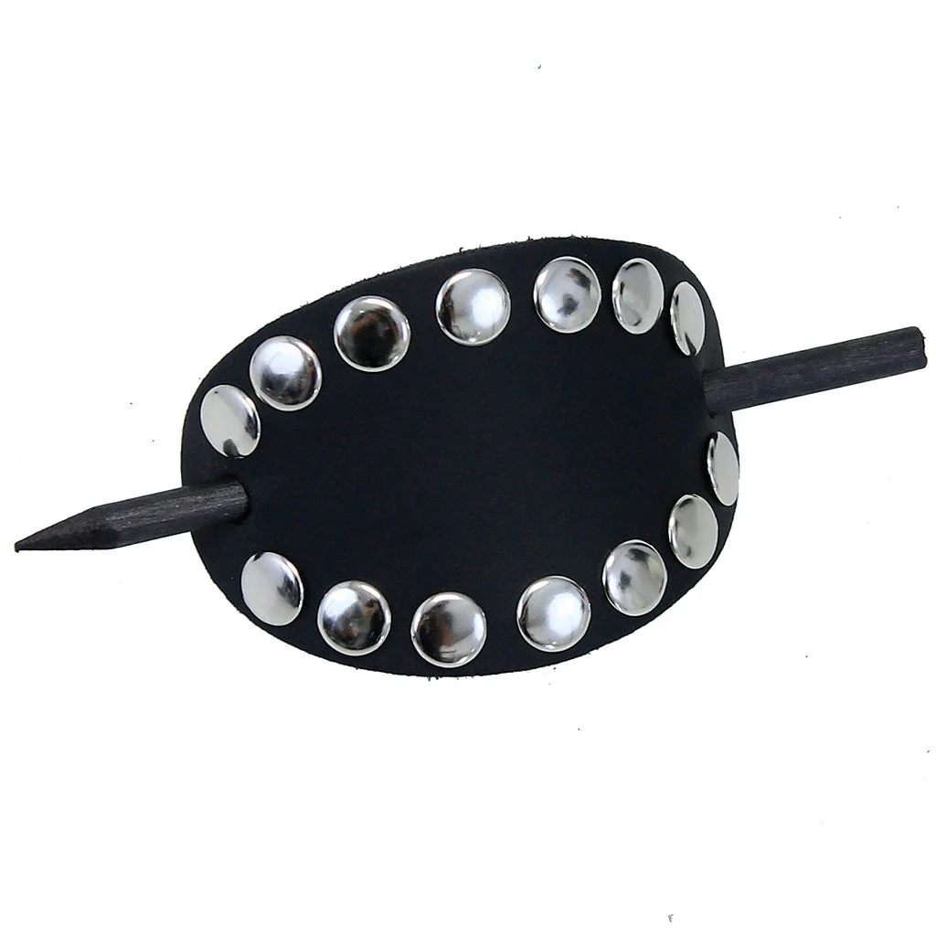 Black Studded Stick Barrette #AH101SK () - Image 3