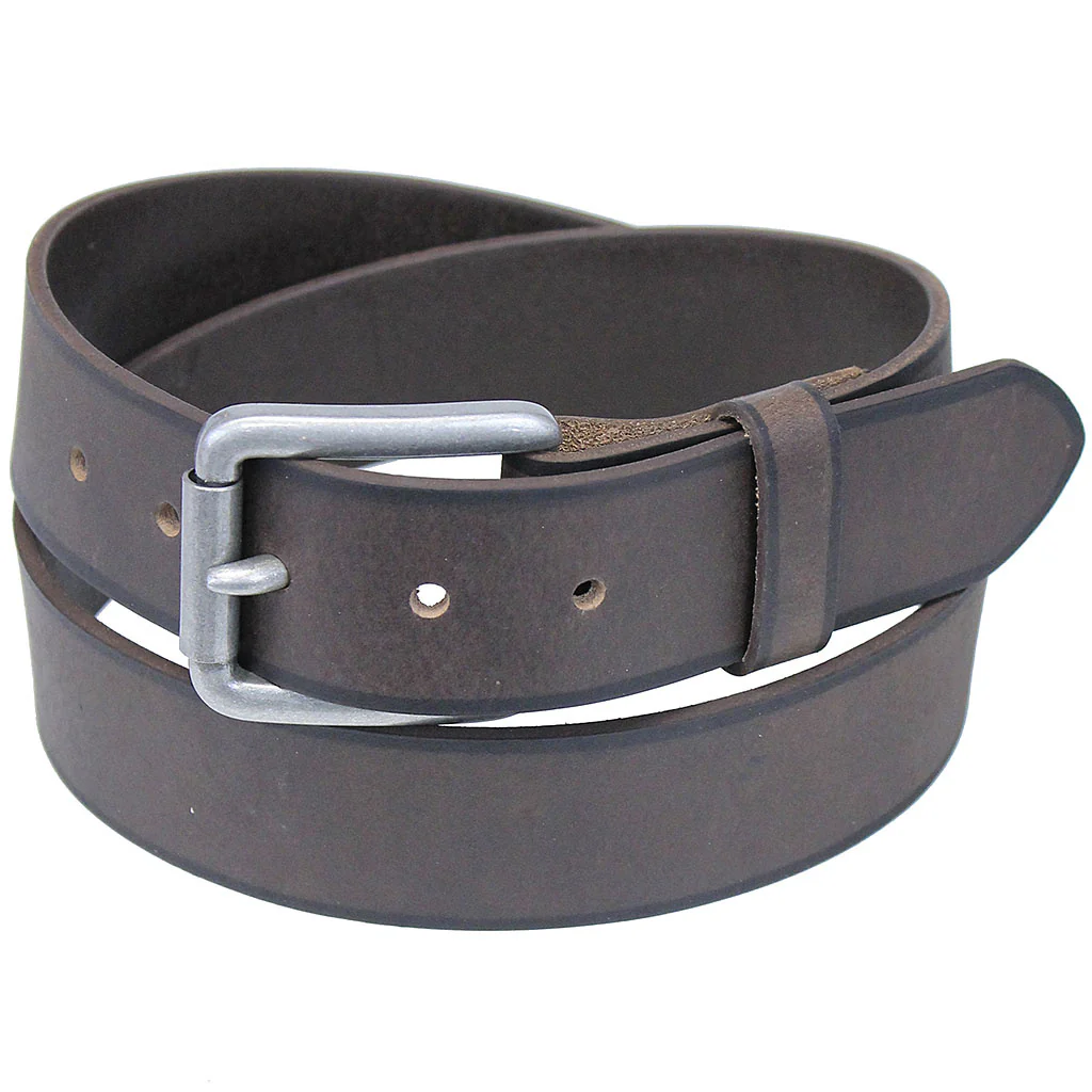 Black Trim Brown Premium Leather Belt #BT97351N - Image 3