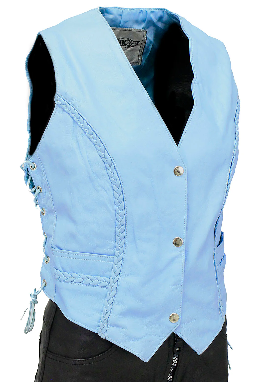 Leather Vests - V-Neck