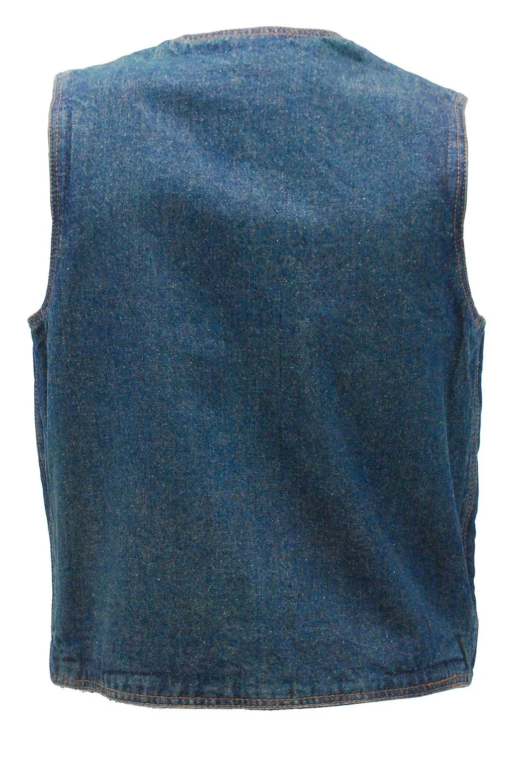 Blue Denim Vest w/Large Inside Pockets #VMC42703U - Image 2