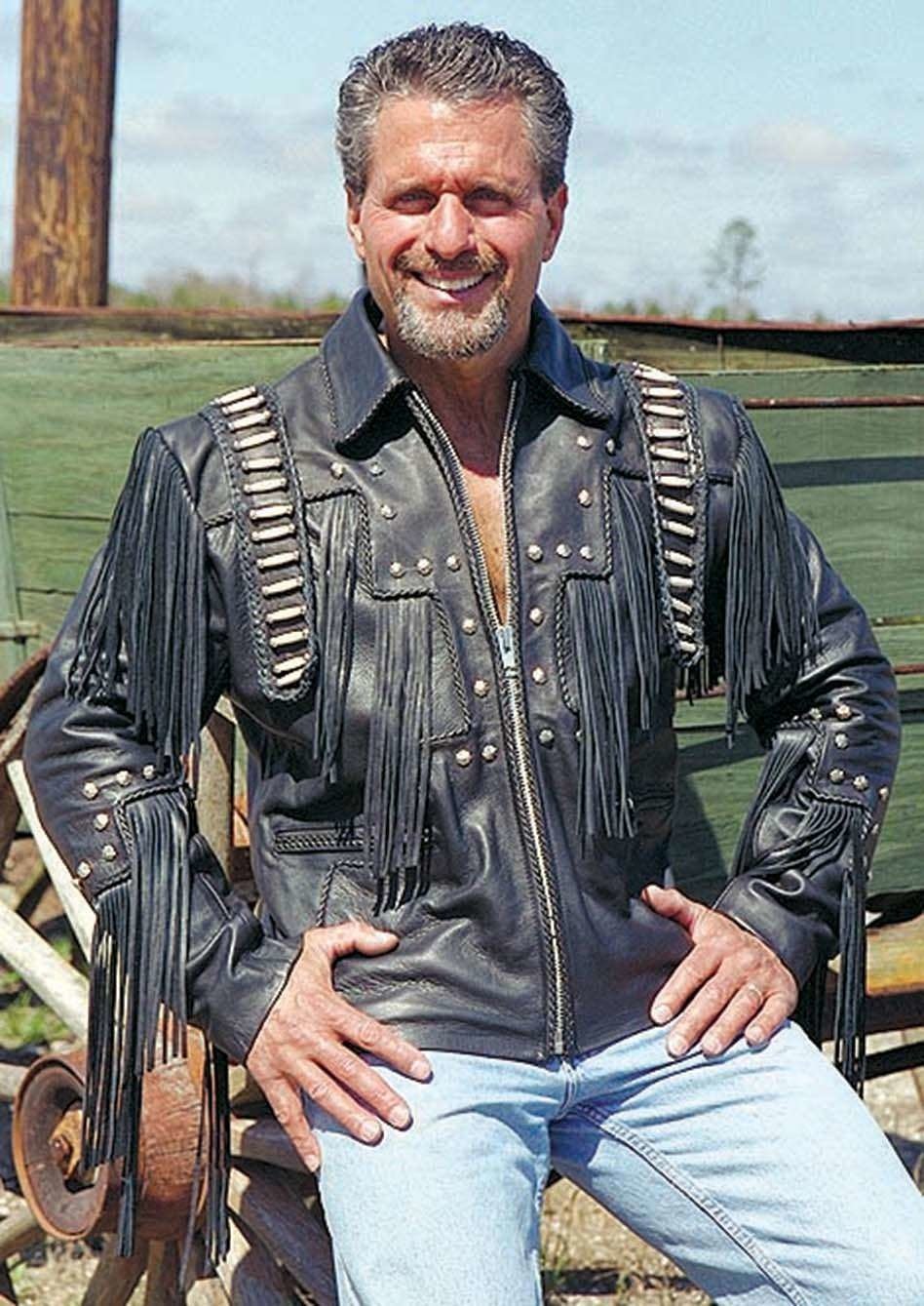 Bones & Braids Fringe Leather Jacket #M1706FBB - Image 4