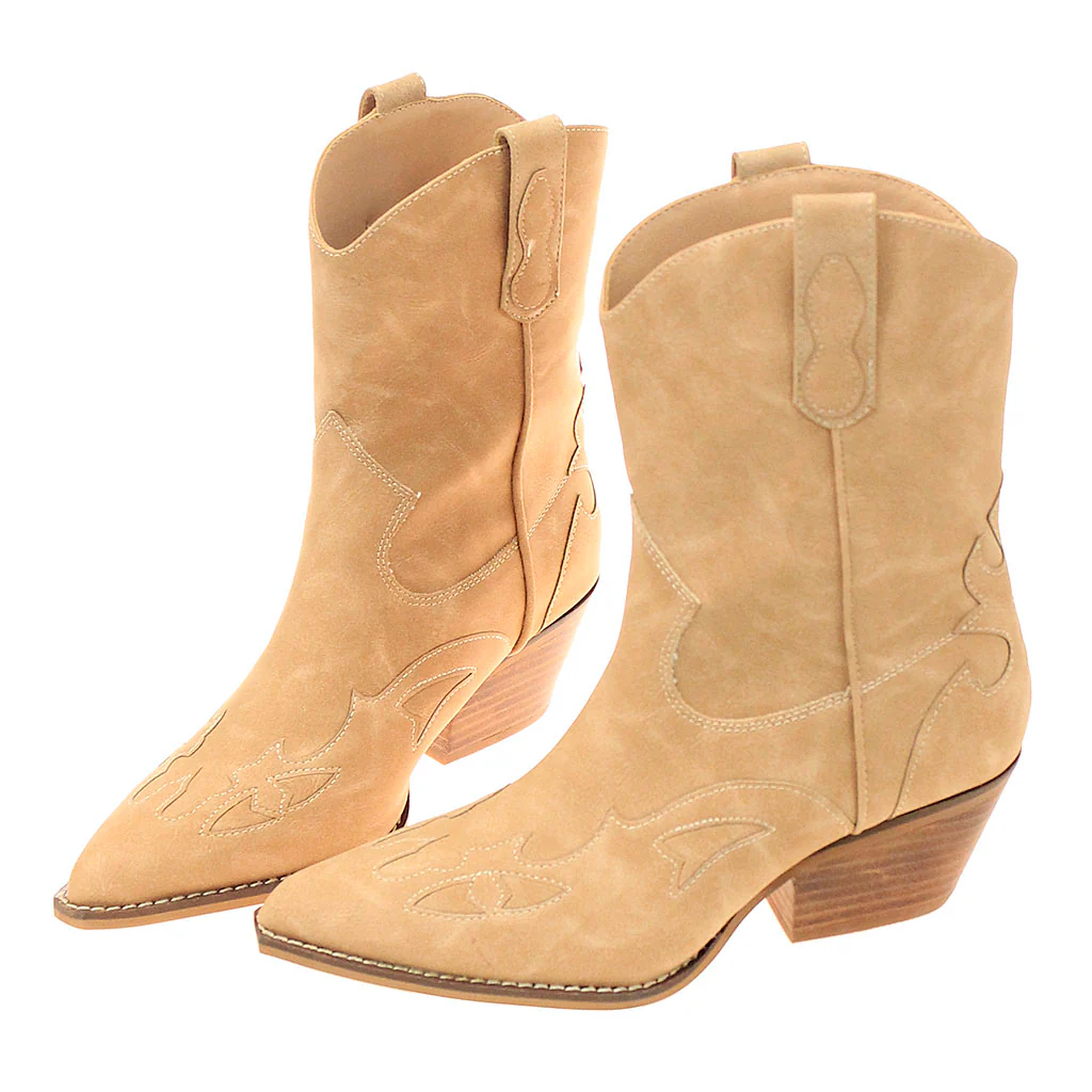Brown on Brown Short Cowgirl Boots #BLC10T-SANYA - Image 2