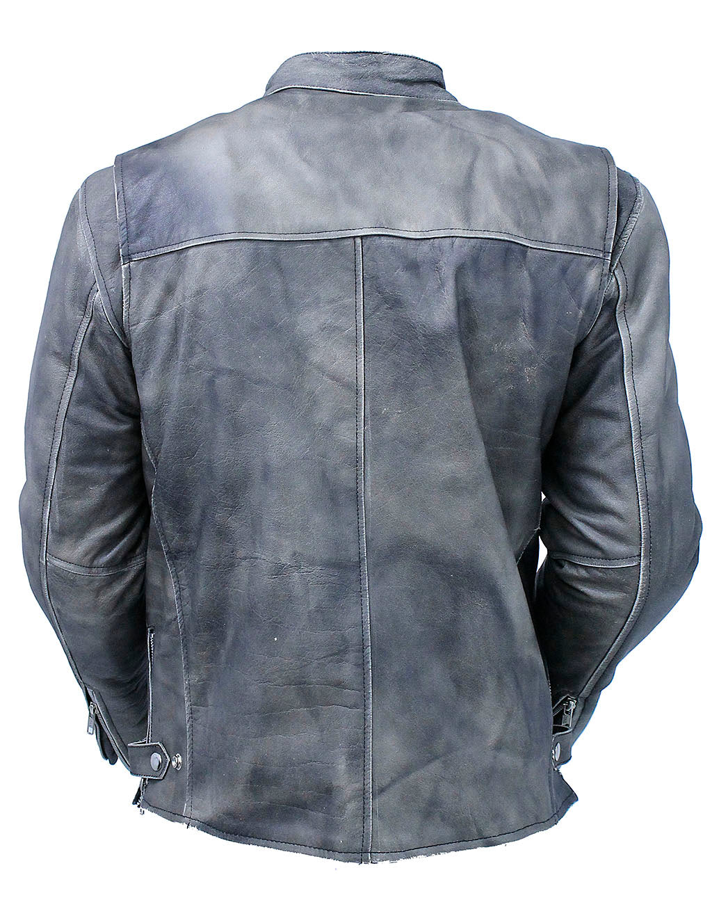Vintage Brown Rebel Rider Cafe' Racer Motorcycle Jacket #MA11026ZDN - Image 2