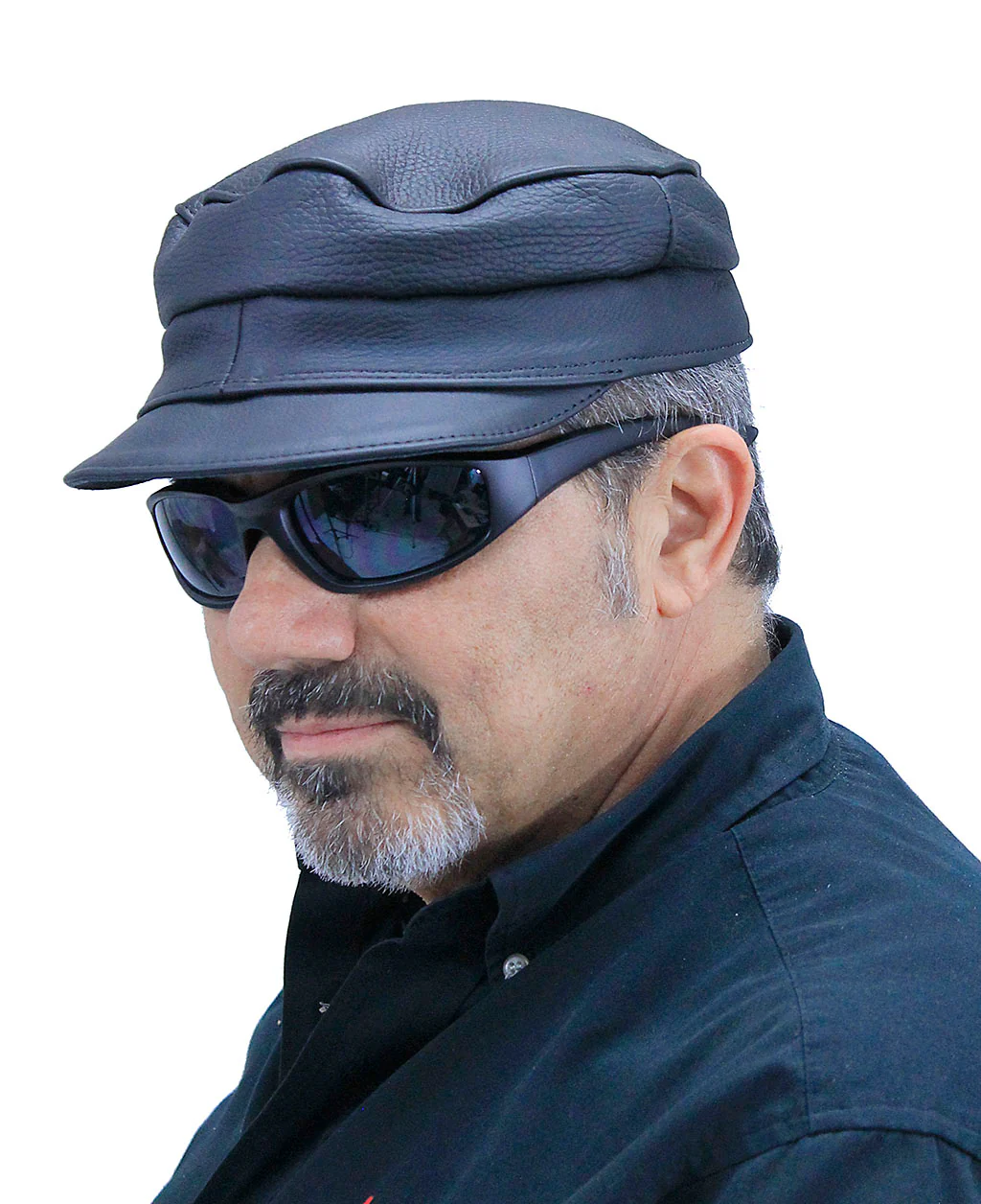 Classic Biker Cap #H127 - Image 4