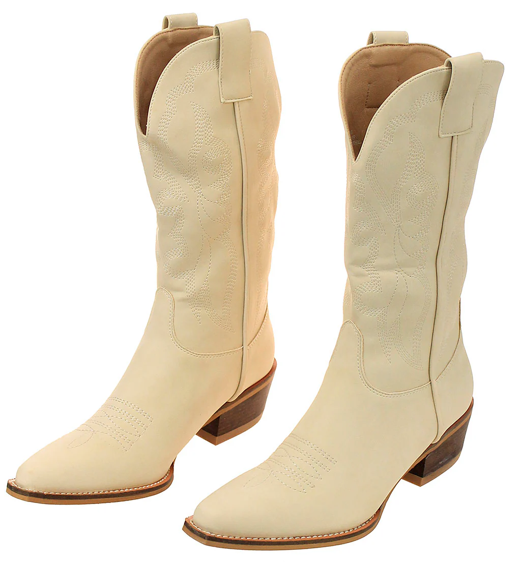Classic Cream Cowgirl Boots #BLC01C-MAYTERR - Image 2