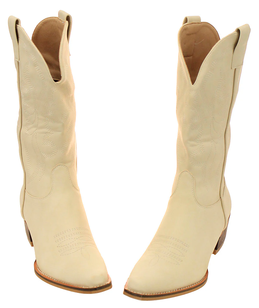 Classic Cream Cowgirl Boots #BLC01C-MAYTERR - Image 3