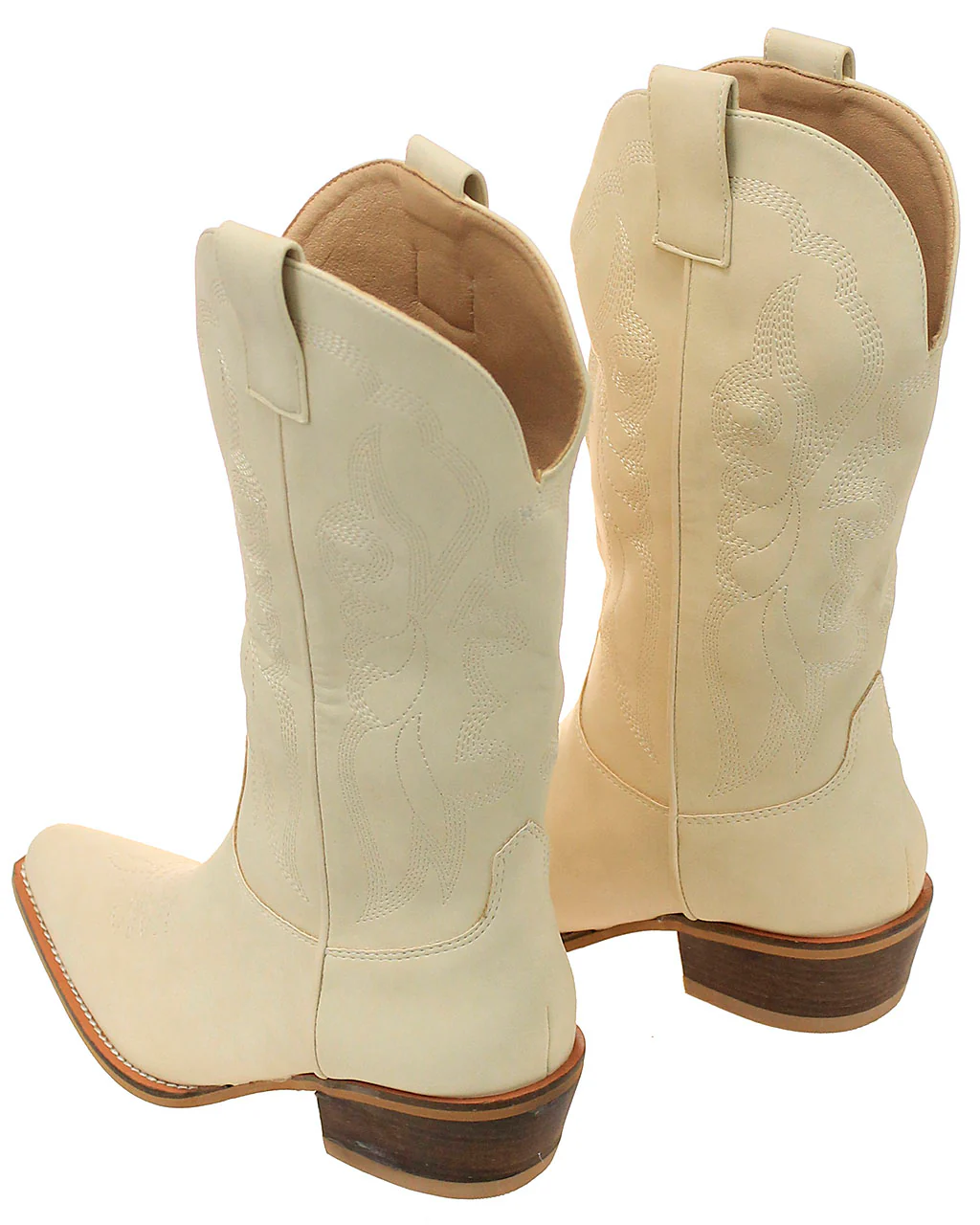 Classic Cream Cowgirl Boots #BLC01C-MAYTERR - Image 4