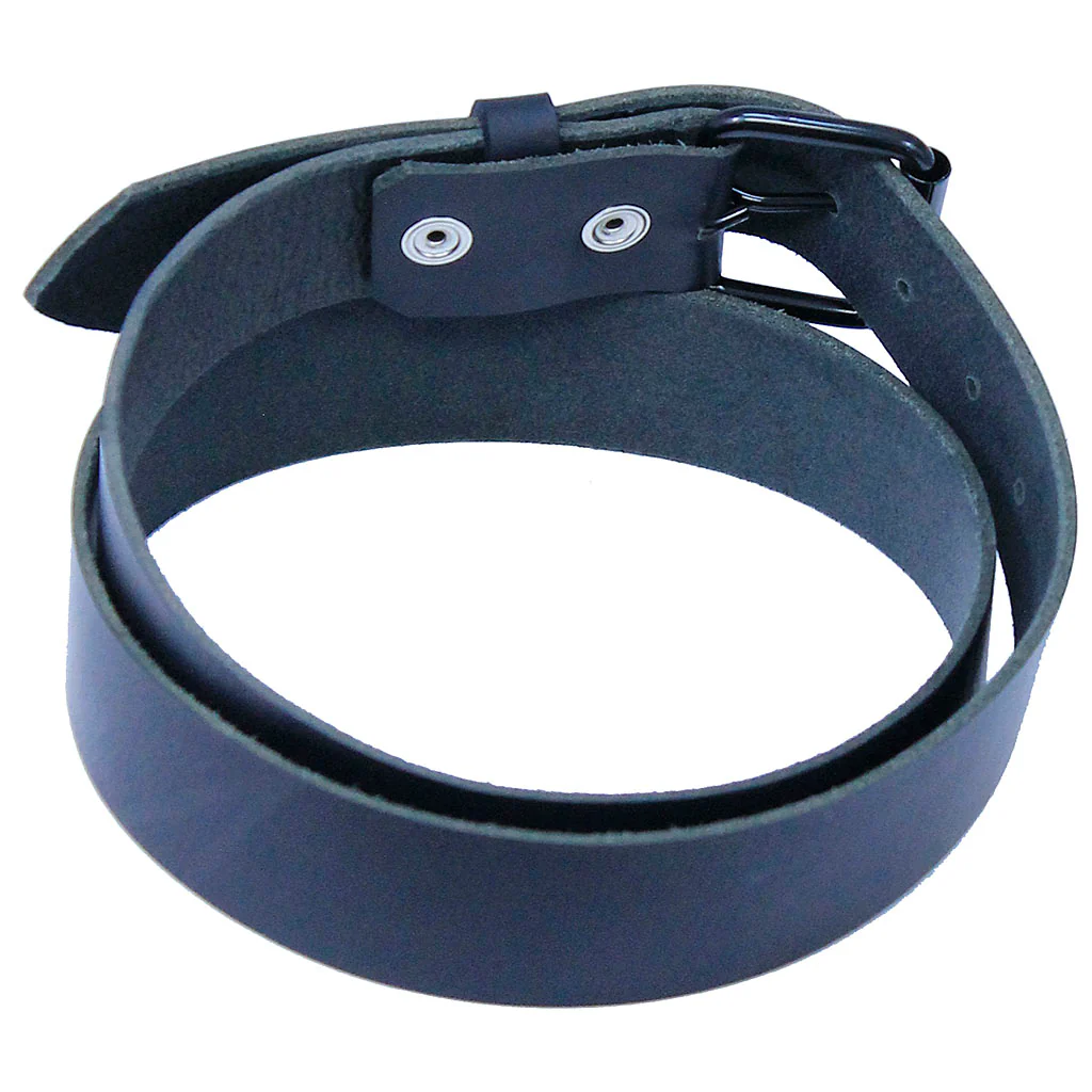 Comfortable Black Leather Belt With Removable Buckle #BT1800KK - Image 4