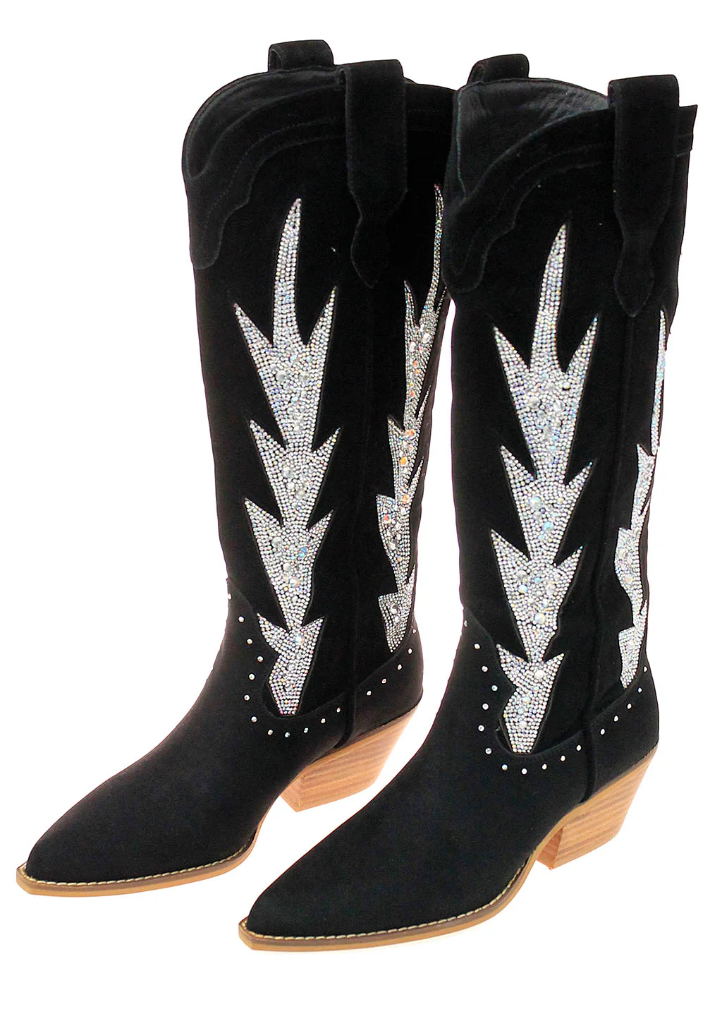 Crystal Inlay Tall Cowgirl Boots #BLC10SK-KOKIE