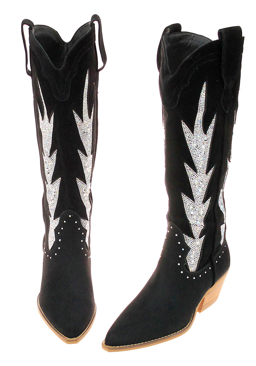 Crystal Inlay Tall Cowgirl Boots #BLC10SK-KOKIE - Image 2