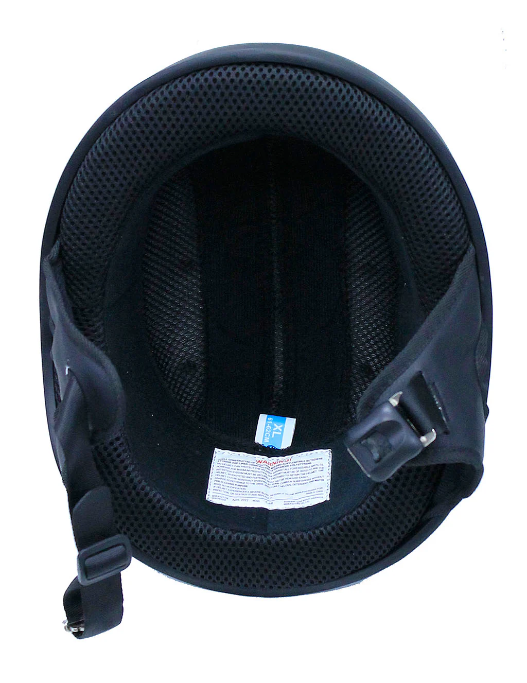 D.O.T. Flat Black Half Helmet #H9770FK - Image 5