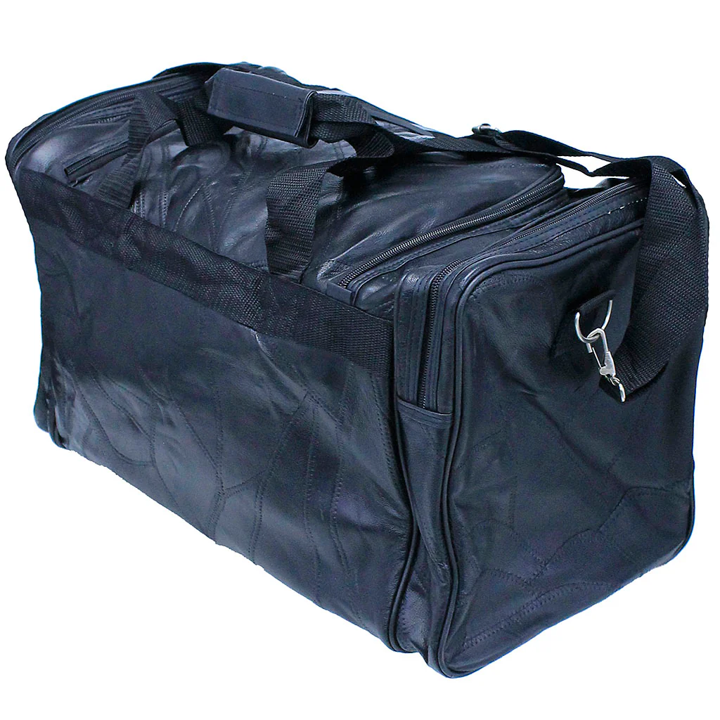Extra Large Patch Leather Duffel Bag #P1533PK - Image 2