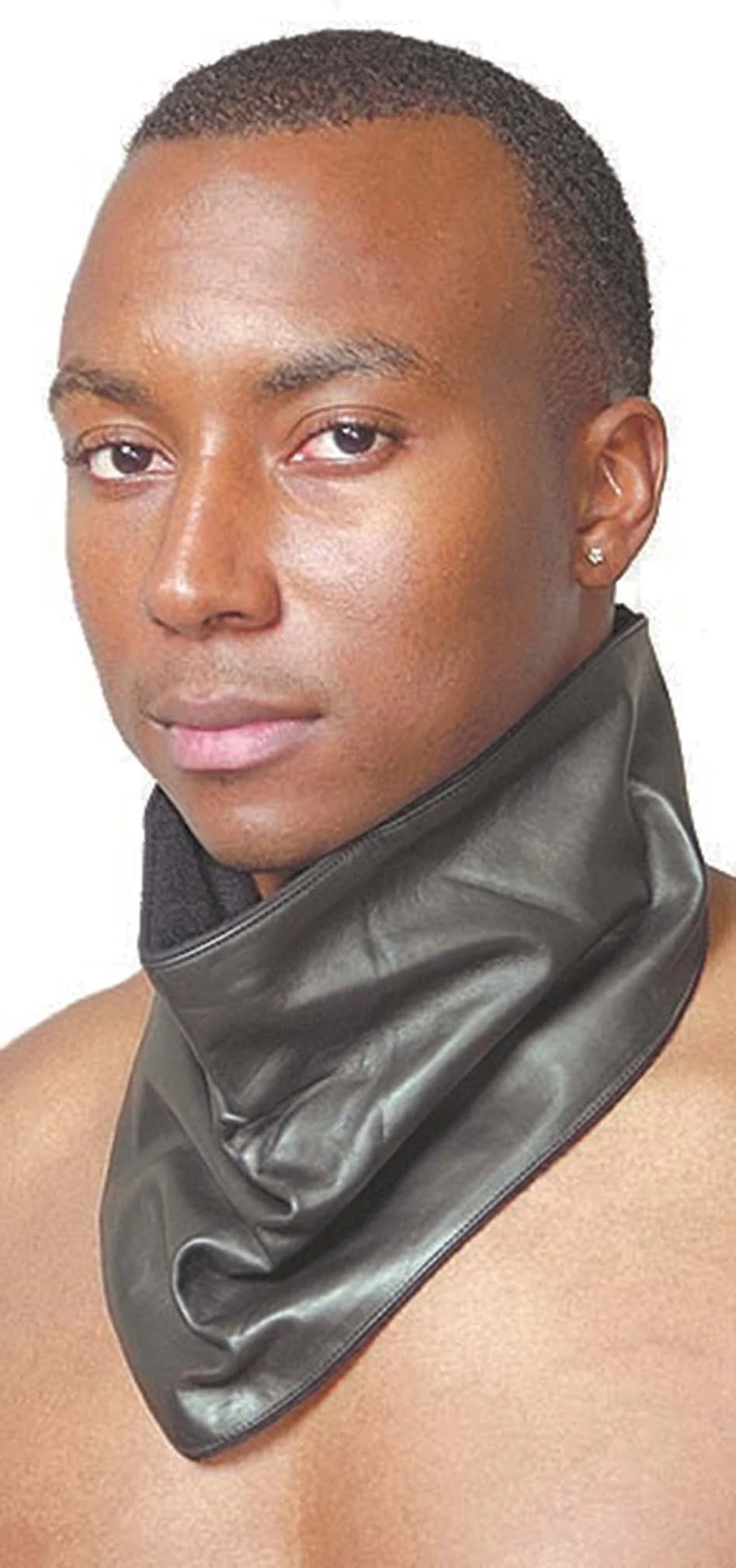 Fleece Lined Ultra Premium Leather Scarf #A4SCARF - Image 3