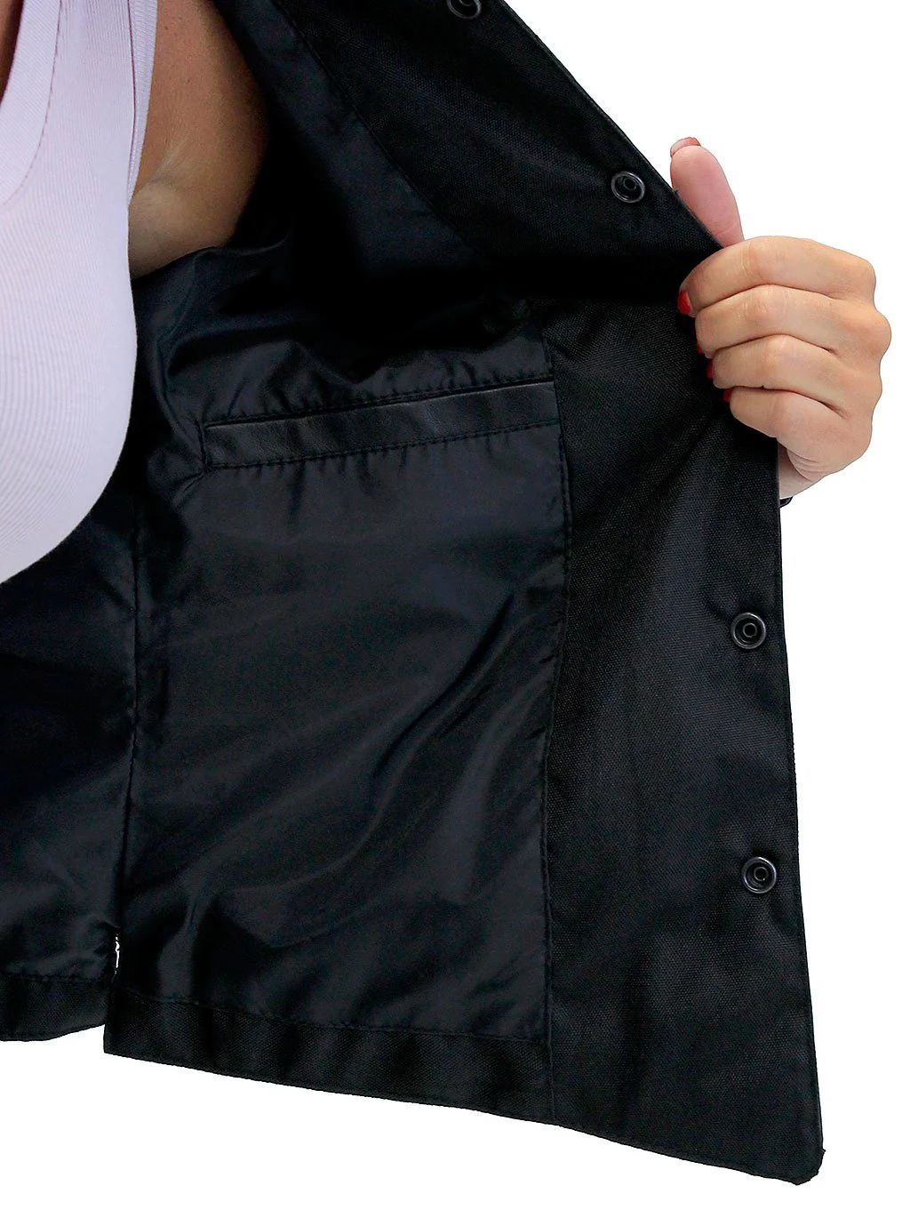 Frontier Black Leather Shirt Jacket for Women #LS43K (XS-M,4X) - Image 5