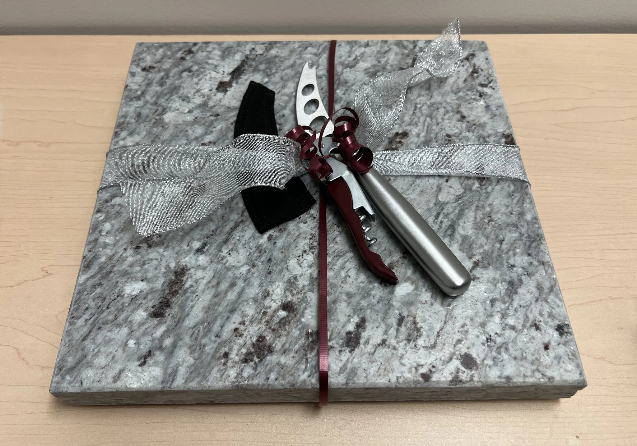 Genuine Stone Charcuterie Board w/knife, opener, sheath  #A202301 - Image 6