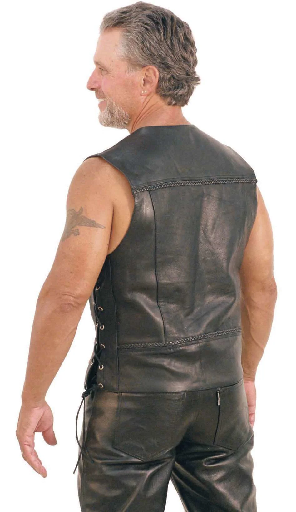 Premium Ultra Premium Leather Vest #VM319LB () - Image 2