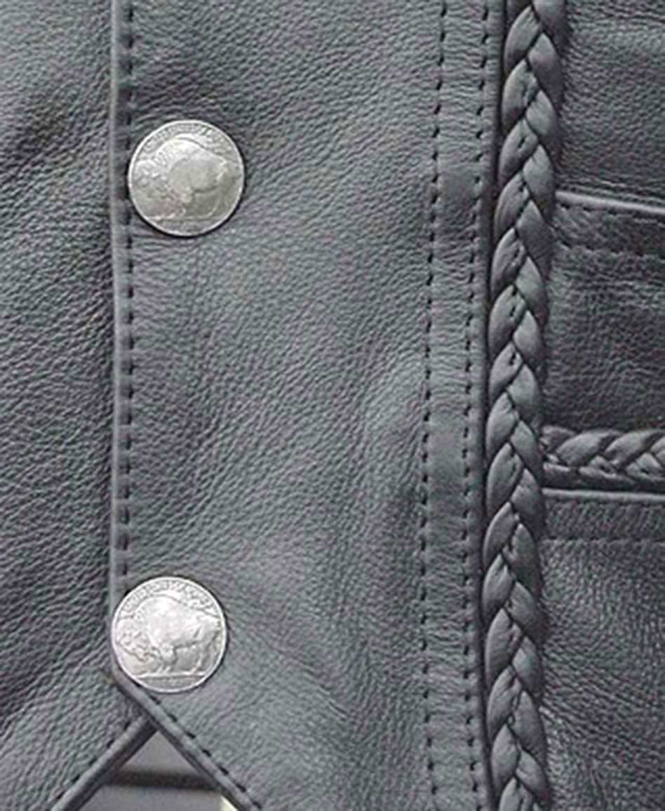 Premium Ultra Premium Leather Vest #VM319LB () - Image 3