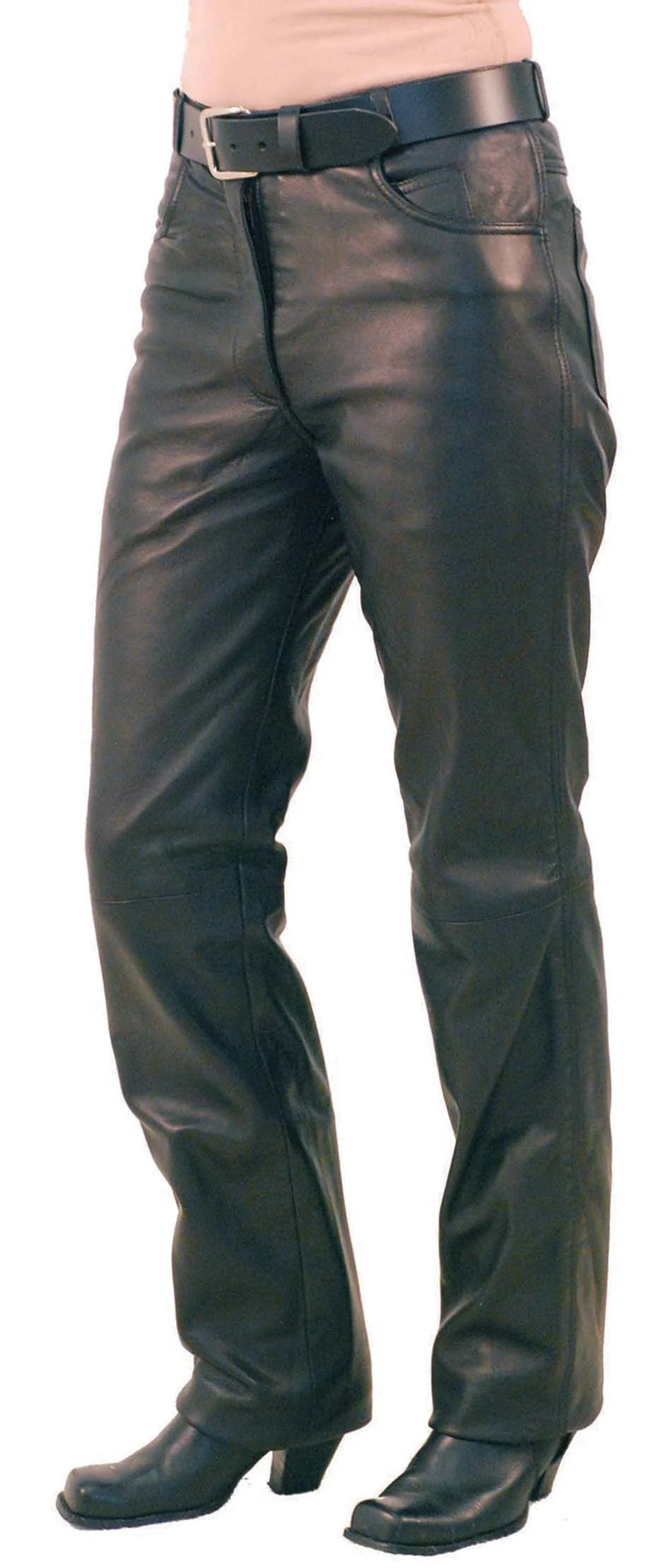 Lambskin Leather Pants for Women #LP591L - Image 3