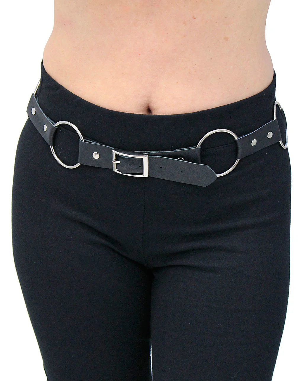 Large Multi-Ring Leather Belt #BT2207RR () - Image 3