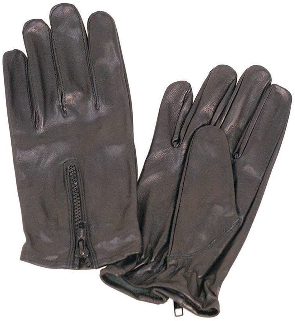 Leather Driving Gloves with Zipper Back #G743ASZ - Image 3