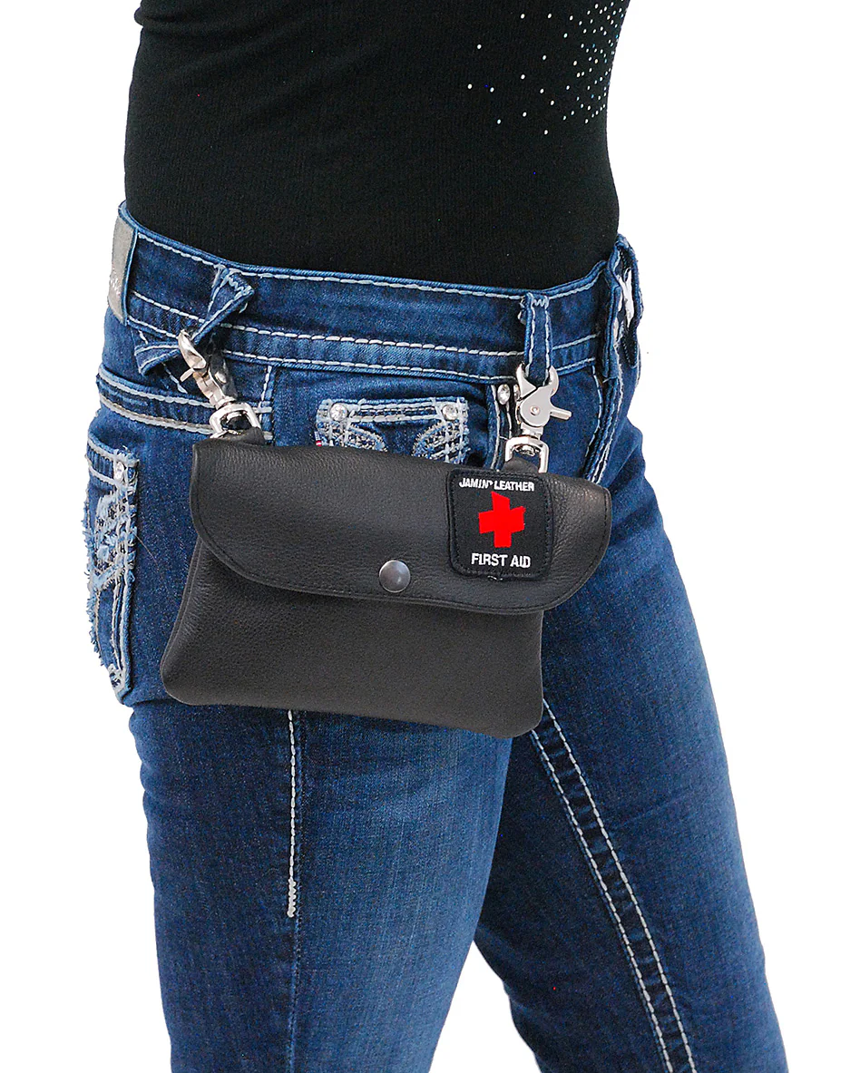 Leather First Aid Cross Body Pouch #PKK1607AID - Image 3