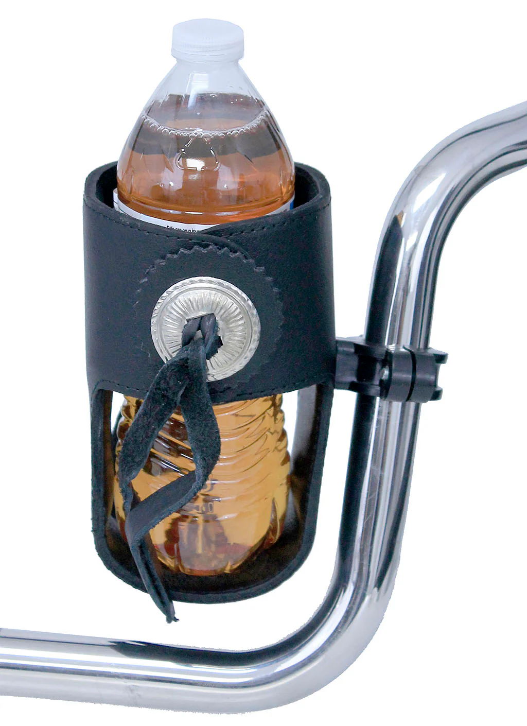 Leather Handlebar Drink Mount with Conchos #A2061CUPC - Image 2