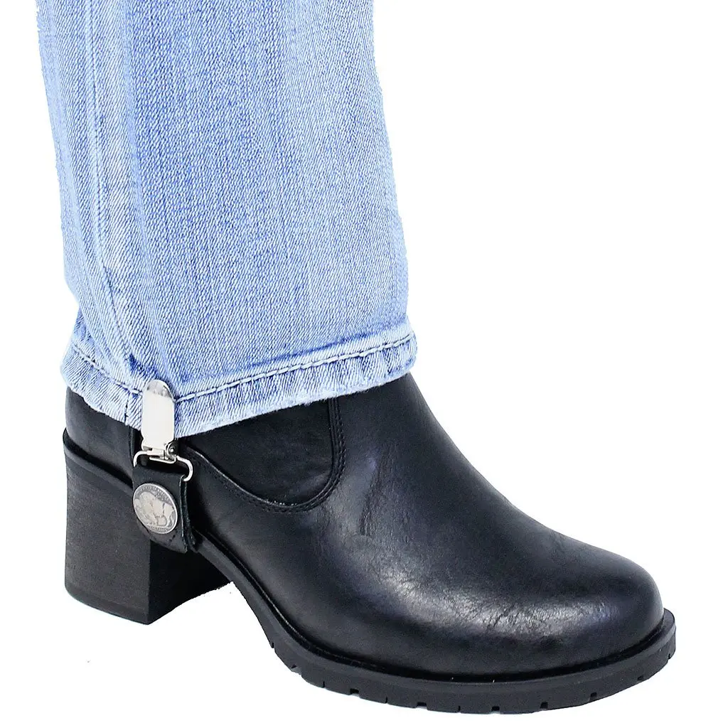 Leather Pants Stirrups w/Buffalo Nickels #APB100BUF - Image 4