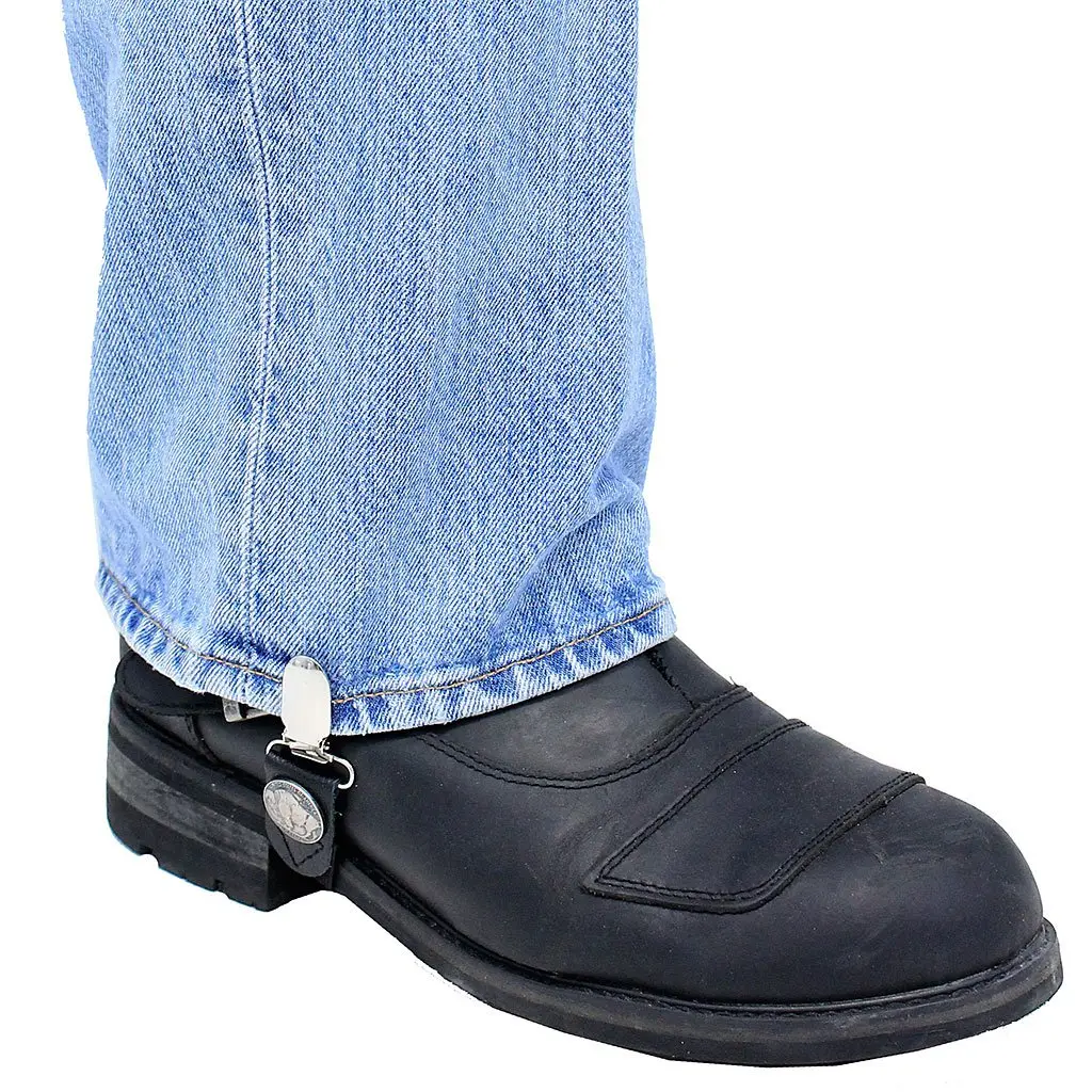 Leather Pants Stirrups w/Buffalo Nickels #APB100BUF - Image 5