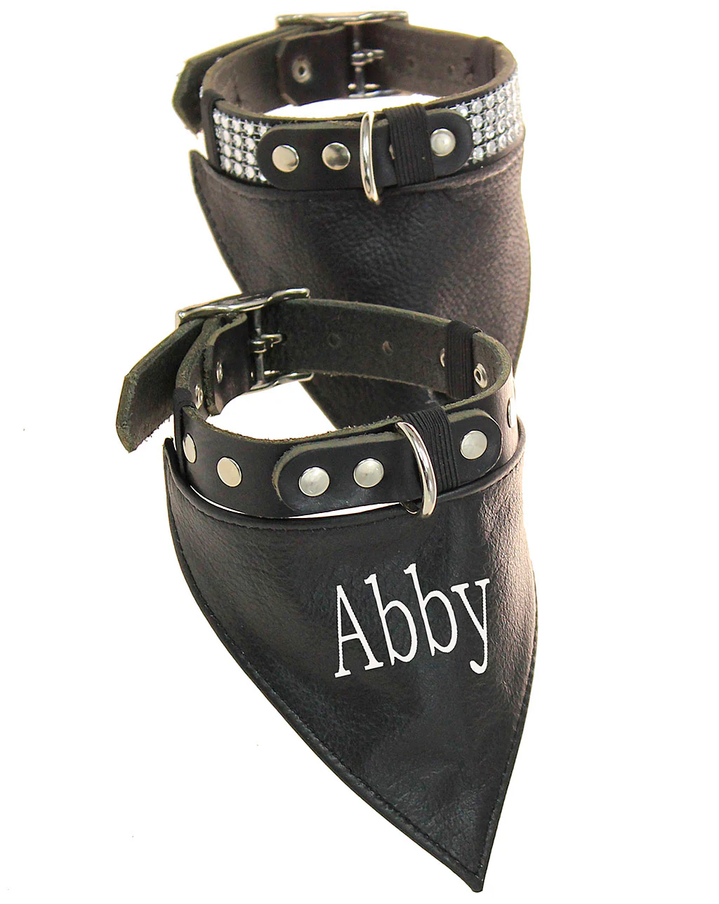Leather Scarf for Dog Collars Plain or Patch #DCA24050S - Image 5