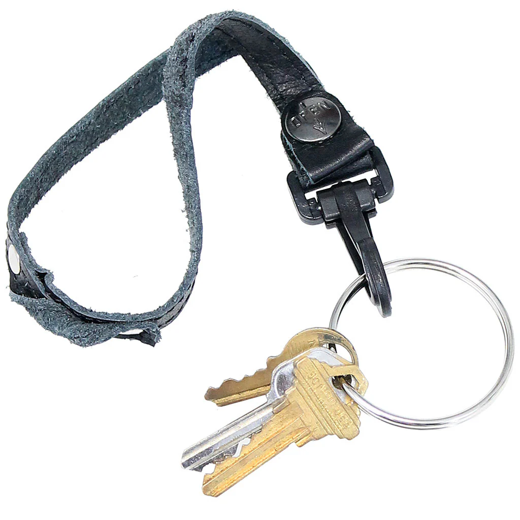 Leather Wrist Strap 2" Key Ring & Snap #KC22070XK () - Image 4