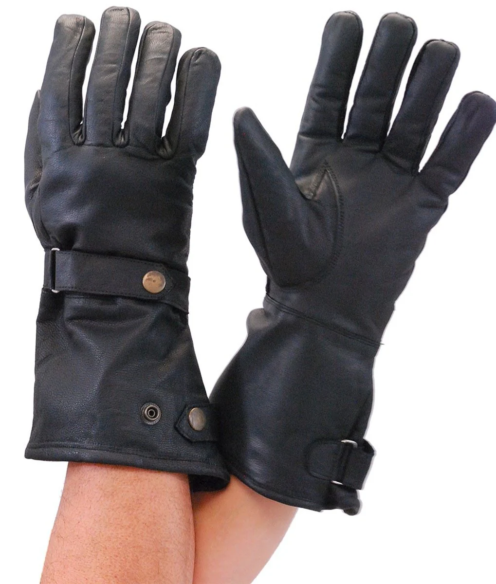 Long Cuff Premium Motorcycle Gloves #G2064NK - Image 3