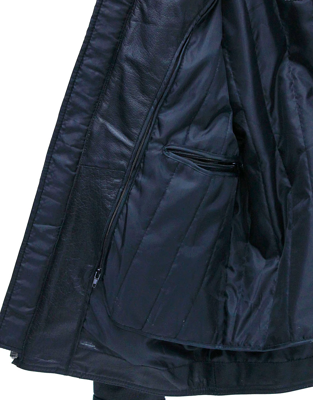 Men's Classic Black Leather Rebel Jacket #M6926GZK - Image 4