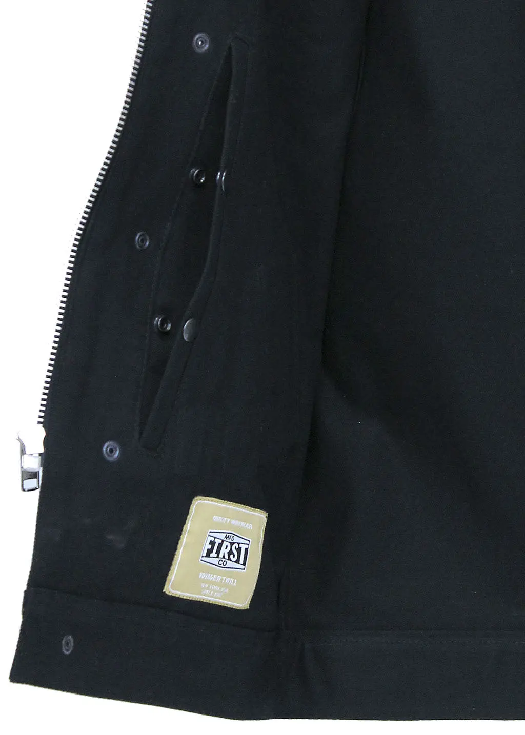 Men's Heavy Denim Black Club Vest w/Easy Access #VMC629GZK - Image 3