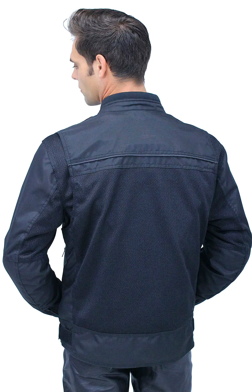 Men's Hot Weather Riding Jacket with Mesh & Armor #MC451ZVGAK - Image 3
