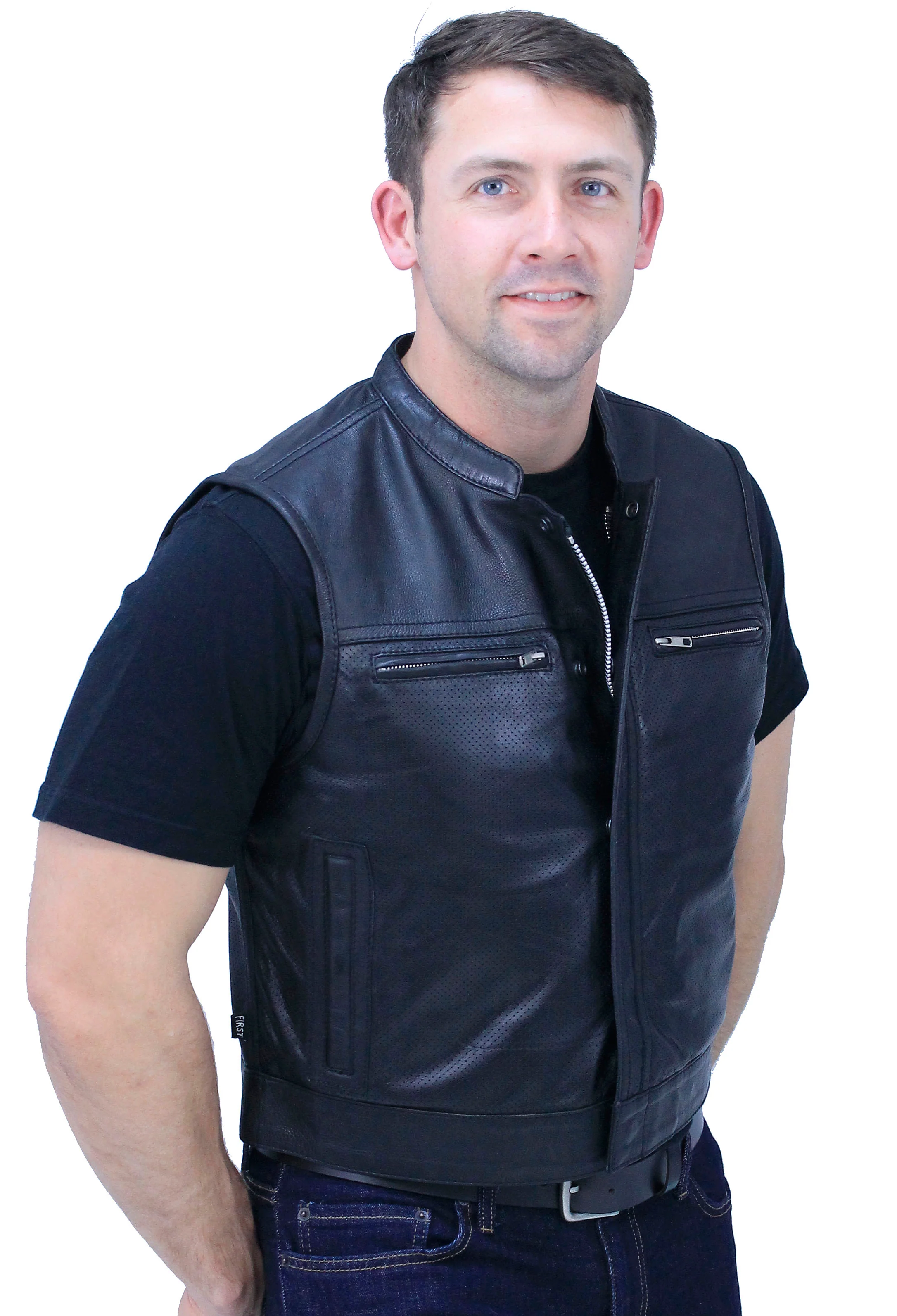 Men's Lowrider Perforated Club Vest with Easy Access Pocket #VM6500VGK - Image 7