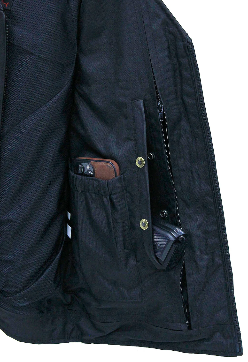 Men's Ultra Premium Leather Zip Vest #VM6170GZK - Image 6